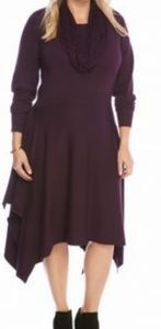 Nina Leonard Burgandy dress Size Small sold